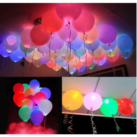 Glow Neon 15th Birthday Photo Backdrop Banner and Colorful Glow Light Balloons - Picture 5 of 10